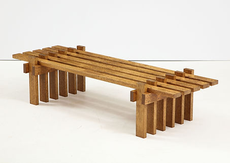 Unique Design, Amsterdam Architect, Coffee Table / Bench, Netherlands, c. 1960  Mouvingui Bee Wing